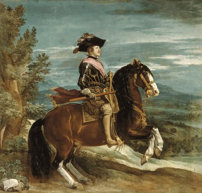 Portrait équestre de Philippe IV (1605-65) c.1636 - Diego Velázquez